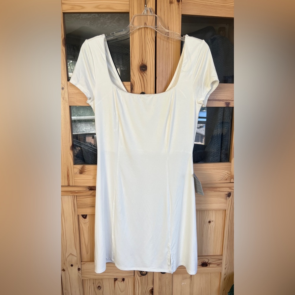 All in Favor Cream Mini Dress